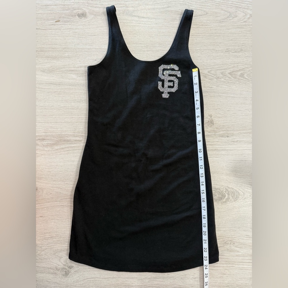 Giants Black Tank Dress with Silver Logo - Picture 4 of 4